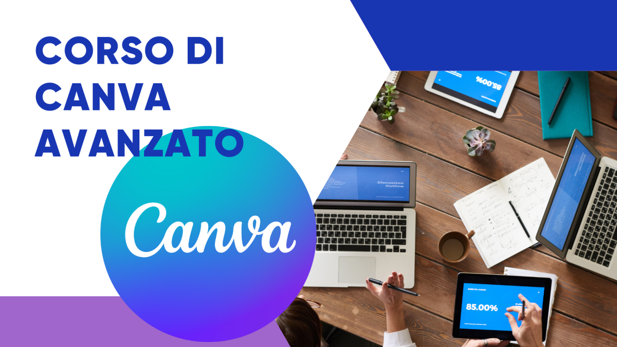 Aula del corso di Canva avanzato per la grafica aziendale