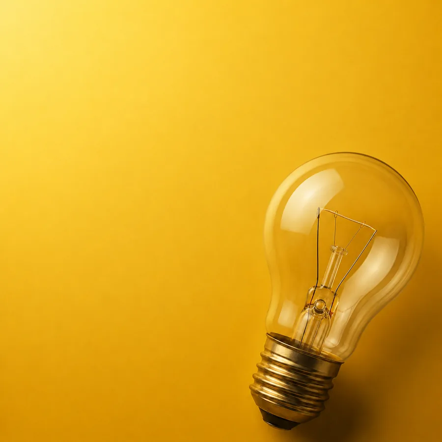 Lampadina accesa che rappresenta i corsi di formazione aziendale